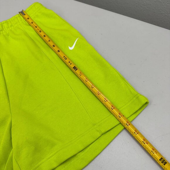 Nike Essential Fleece High Rise Atomic Green Shorts DM6123-321 Womens Medium NEW - Picture 10 of 12